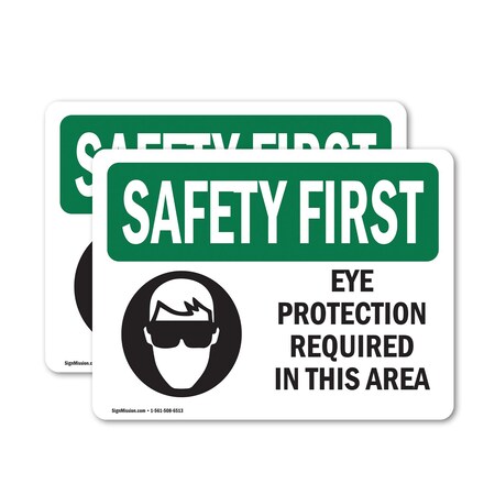 Signmission 12 in Height, 18 in Width, Vinyl Decal, Rectangle OS-2PACK-SF-D-1218-L-10601